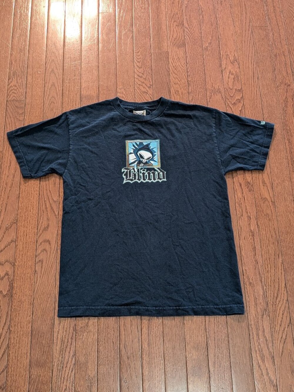 Vintage Y2K Grim Reaper Blind Skater T-Shirt - Size M